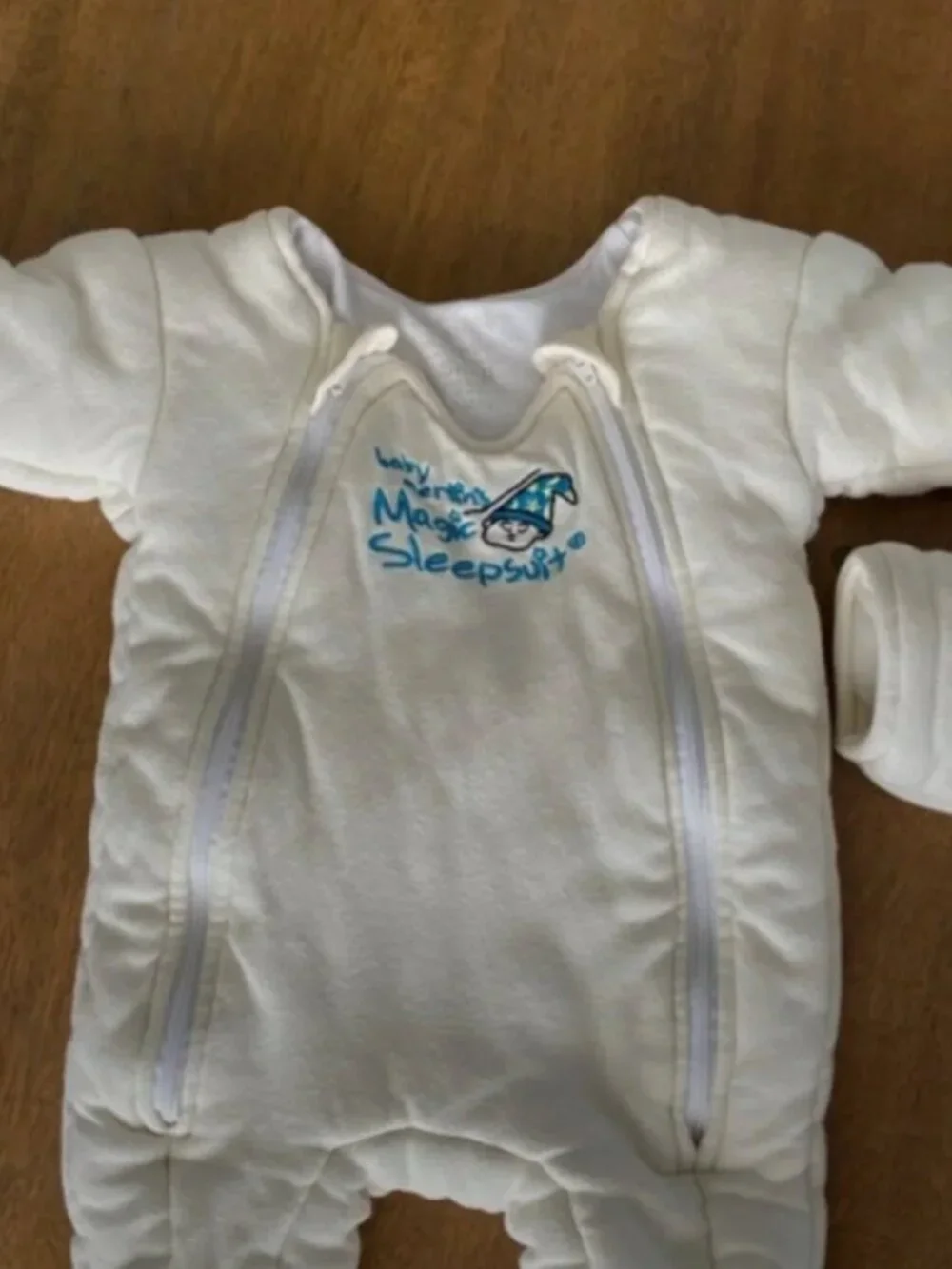 Baby Merlin's Magic Sleepsuit Bundle 2-Pack Cream White Small 3-6M Transition Sl